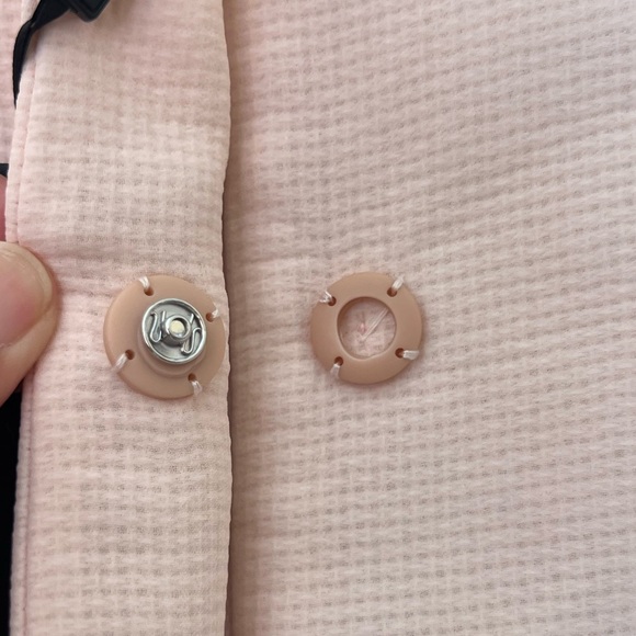 SOLD MASSIMO DUTTI Petal Pink Textured Jacket Size Medium FLAWED - Picture 4 of 16